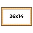 thumbnail image 1 of 26x14 Frame Gold Plein Aire Solid Wood Picture Frame Width 2 Inches | Interior Frame Depth 0.5, 1 of 8