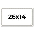 thumbnail image 1 of 26x14 Frame Silver Real Wood Picture Frame Width 1.125 Inches | Interior Frame Depth 0.5 Inches |, 1 of 8