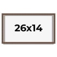 thumbnail image 1 of 26x14 Shadow Box Frame Brown | 1.125 inches Deep Real Wood Rustic Shadowbox Display Frame | UV, 1 of 5