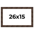 thumbnail image 1 of 26x15 Frame Brown Burl Real Wood Picture Frame Width 1.625 Inches | Interior Frame Depth 0.5 Inches, 1 of 8