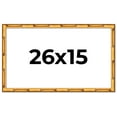 thumbnail image 1 of 26x15 Frame Gold Bamboo Solid Wood Picture Frame | 1 Inch Moulding Width | Interior Frame Depth, 1 of 8