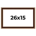 thumbnail image 1 of 26x15 Frame Gold Brown Plein Air Vintage Solid Wood Picture Frame | 1.75 Inches Moulding Width |, 1 of 8