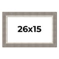 thumbnail image 1 of 26x15 Frame Grey Real Wood Picture Frame Width 2.75 Inches | Interior Frame Depth 0.5 Inches |, 1 of 8
