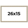 thumbnail image 1 of 26x15 Frame Grey Solid Wood Picture Frame Width 1 Inches | Interior Frame Depth 0.5 Inches |, 1 of 8