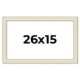 thumbnail image 1 of 26x15 Frame White Real Wood Picture Frame Width 1.75 inches | Interior Frame Depth 0.5 inches |, 1 of 8
