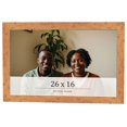 thumbnail image 1 of 26x16 Frame Beige Real Wood Picture Frame Width 1.25 inches | Interior Frame Depth 0.5 inches |, 1 of 8