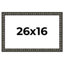 26x16 Frame Black-Brown Medieval Solid Wood Picture Frame | 1.5 Inch Moulding Width | Gotham