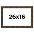 thumbnail image 1 of 26x16 Frame Brown Burl Real Wood Picture Frame Width 1.625 Inches | Interior Frame Depth 0.5 Inches, 1 of 8