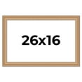 thumbnail image 1 of 26x16 Frame Charleston Honey Brown Solid Wood Picture Frame Width 1.75 Inches | Interior Depth 0.5, 1 of 8