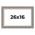 thumbnail image 1 of 26x16 Frame Grey Real Wood Picture Frame Width 2.75 Inches | Interior Frame Depth 0.5 Inches |, 1 of 8