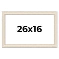 thumbnail image 1 of 26x16 Frame White Real Wood Picture Frame Width 1.75 inches | Interior Frame Depth 0.5 inches |, 1 of 8