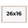 thumbnail image 1 of 26x16 Frame White Wheat Solid Wood Picture Frame | Moulding Width 0.75 Inches | Interior Depth 0.5, 1 of 8