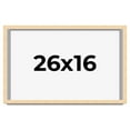 thumbnail image 1 of 26x16 Shadow Box Frame Brown | 0.875 Inches Deep Real Wood Contemporary Shadowbox Display Frame |, 1 of 5