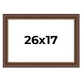 thumbnail image 1 of 26x17 Copper and Brown Real Wood Picture Frame Width 2 inches | Interior Frame Depth 0.5 inches |, 1 of 8