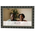 thumbnail image 1 of 26x17 Frame Black Bamboo Solid Wood Picture Frame Width 1.5 Inches | Interior Frame Depth 0.5, 1 of 8