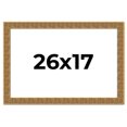 thumbnail image 1 of 26x17 Frame Black and Gold Distressed Solid Wood Sonoma Picture Frame | 1.625 Inch Moulding Width |, 1 of 8