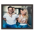 thumbnail image 1 of 26x17 Frame Brown Picture Frame - Complete Modern Photo Frame Includes UV Acrylic Shatter Guard Front, Acid Free, 1 of 8