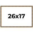 thumbnail image 1 of 26x17 Frame Gold Kingsley Distressed Solid Wood Picture Frame Width 0.75 Inches | Interior Frame, 1 of 8