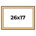 thumbnail image 1 of 26x17 Frame Gold Plein Aire Solid Wood Picture Frame Width 2 Inches | Interior Frame Depth 0.5, 1 of 8