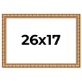 thumbnail image 1 of 26x17 Frame Gold Real Wood Picture Frame Width 1.5 inches | Interior Frame Depth 0.5 inches |, 1 of 8
