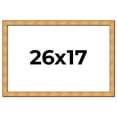 thumbnail image 1 of 26x17 Frame Gold Rustic Solid Wood Picture Frame | 1.25 Inch Wide Moulding | Rustique Gold, 1 of 8