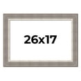 thumbnail image 1 of 26x17 Frame Grey Real Wood Picture Frame Width 2.75 Inches | Interior Frame Depth 0.5 Inches |, 1 of 8