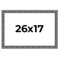 thumbnail image 1 of 26x17 Frame Silver Black Rustic Sonoma Solid Wood Picture Frame | 1.5 Inch Moulding Width |, 1 of 8
