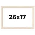 thumbnail image 1 of 26x17 Frame White Real Wood Picture Frame Width 1.5 inches | Interior Frame Depth 0.5 inches | Barn, 1 of 8