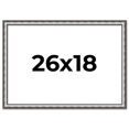 thumbnail image 1 of 26x18 Frame Silver Real Wood Picture Frame Width 1.125 Inches | Interior Frame Depth 0.5 Inches |, 1 of 8
