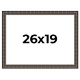 thumbnail image 1 of 26x19 Frame Black Bamboo Solid Wood Picture Frame Width 1.5 Inches | Interior Frame Depth 0.5, 1 of 8