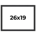 thumbnail image 1 of 26x19 Frame Black Real Wood Picture Frame Width 1.25 Inches | Interior Frame Depth 0.5 Inches |, 1 of 8