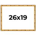 thumbnail image 1 of 26x19 Frame Gold Bamboo Solid Wood Picture Frame | 1 Inch Moulding Width | Interior Frame Depth, 1 of 8