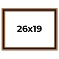 thumbnail image 1 of 26x19 Frame Gold Brown Plein Air Vintage Solid Wood Picture Frame | 1.75 Inches Moulding Width |, 1 of 8
