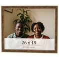 thumbnail image 1 of 26x19 Frame Gold Kingsley Distressed Solid Wood Picture Frame Width 0.75 Inches | Interior Frame, 1 of 8