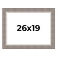 thumbnail image 1 of 26x19 Frame Grey Real Wood Picture Frame Width 2.75 Inches | Interior Frame Depth 0.5 Inches |, 1 of 8