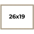 thumbnail image 1 of 26x19 Frame Silver Real Wood Picture Frame Width 0.75 Inches | Interior Frame Depth 0.5 Inches |, 1 of 8