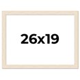 thumbnail image 1 of 26x19 Frame White Barnwood Picture Frame - Modern Photo Frame Includes UV Acrylic Shatter Guard, 1 of 8