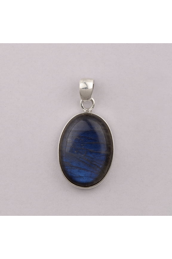 26x19 MM Oval Shape Labradorite 925 Sterling Silver Solitaire Valentines Day Gifts Pendant
