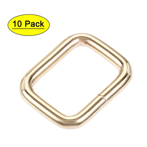 26x19mm Rectangle Buckles Iron Electroplated Gold Tone 10Pack