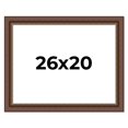 thumbnail image 1 of 26x20 Copper and Brown Real Wood Picture Frame Width 2 inches | Interior Frame Depth 0.5 inches |, 1 of 8