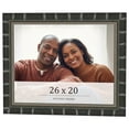 thumbnail image 1 of 26x20 Frame Black Bamboo Solid Wood Picture Frame Width 1.5 Inches | Interior Frame Depth 0.5, 1 of 8
