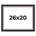 thumbnail image 1 of 26x20 Frame Black Real Wood Picture Frame Width 2.25 Inches | Interior Frame Depth 0.5 Inches |, 1 of 8