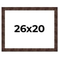 thumbnail image 1 of 26x20 Frame Brown Burl Real Wood Picture Frame Width 1.625 Inches | Interior Frame Depth 0.5 Inches, 1 of 8