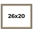 thumbnail image 1 of 26x20 Frame Silver Real Wood Picture Frame Width 1.75 Inches | Interior Frame Depth 0.5 Inches |, 1 of 8