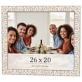 thumbnail image 1 of 26x20 Frame White Real Wood Picture Frame Width 1.5 inches | Interior Frame Depth 0.5 inches |, 1 of 8