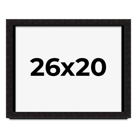 26x20 Shadow Box Black Solid Wood Display Picture Frame | 1 Inch Rabbet Depth | | 1.375 Inch
