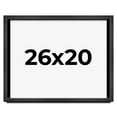 thumbnail image 1 of 26x20 Shadow Box Frame Grey Charcoal Black | 0.875 Inches Deep | Wood Shadowbox Display Frame | UV, 1 of 8
