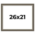 thumbnail image 1 of 26x21 Frame Brown Solid Wood Picture Frame | 1.75 Inch Moulding Width | Austin Frame Complete with, 1 of 8