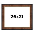 thumbnail image 1 of 26x21 Frame Brown Walnut Gold Ornate Trim Solid Wood Plein Air Picture Frame | 3 Inch Moulding, 1 of 8