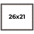 thumbnail image 1 of 26x21 Frame Silver Real Wood Picture Frame Width 1.25 Inches | Interior Frame Depth 0.75 Inches |, 1 of 8